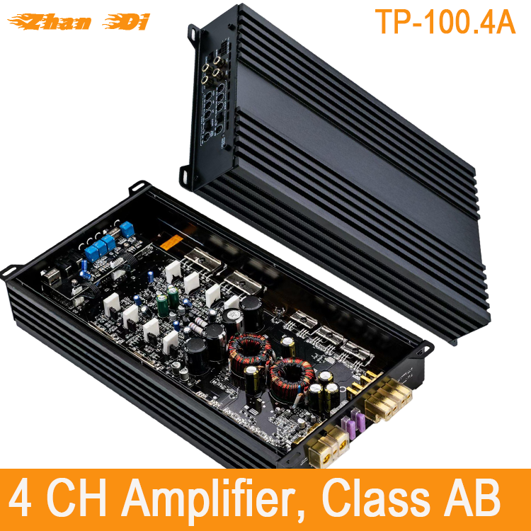 Class AB 4 Channel Car Amplifier TP-100.4A